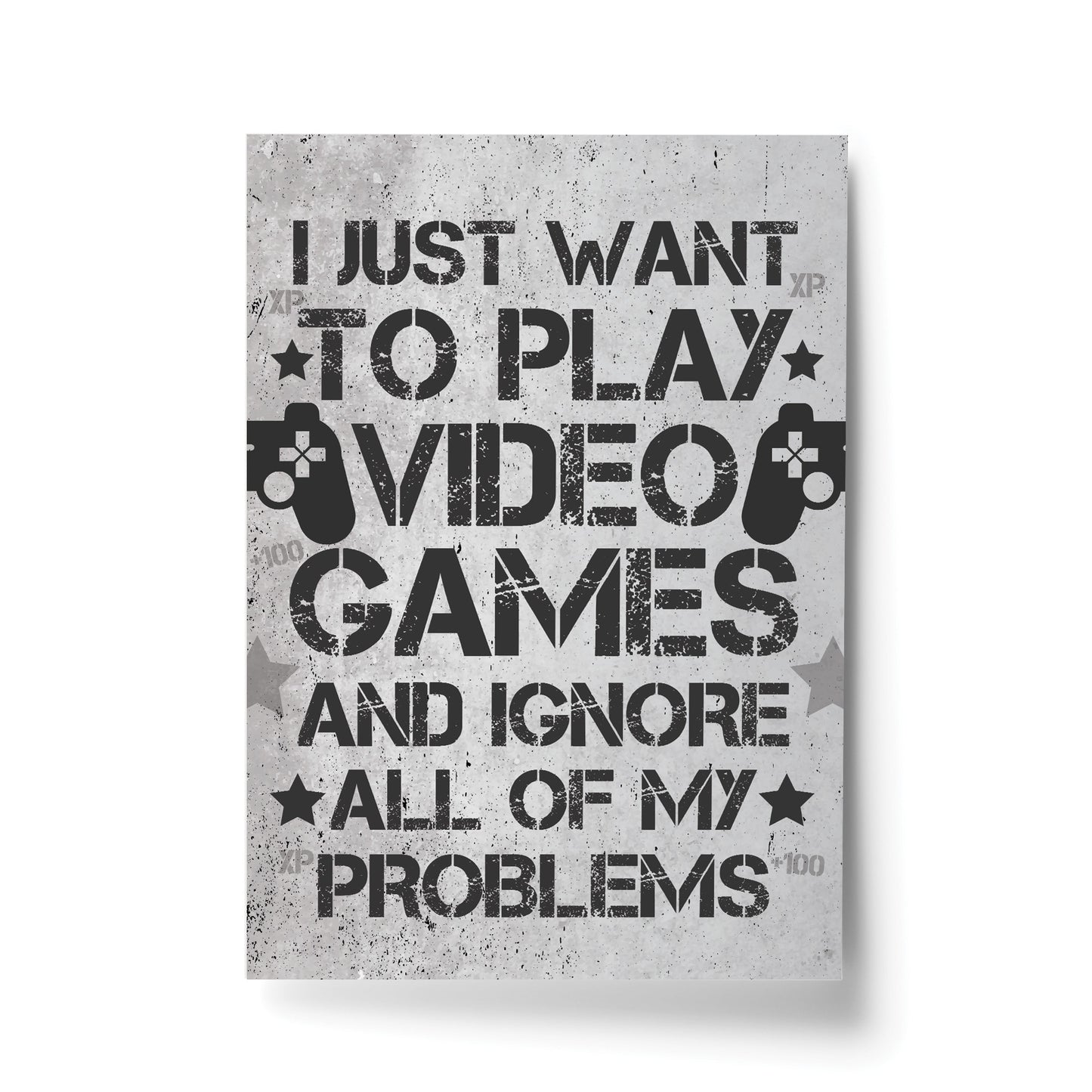FUNNY Gamer Gift Gaming Sign For Walls Boys Bedroom Wall Decor
