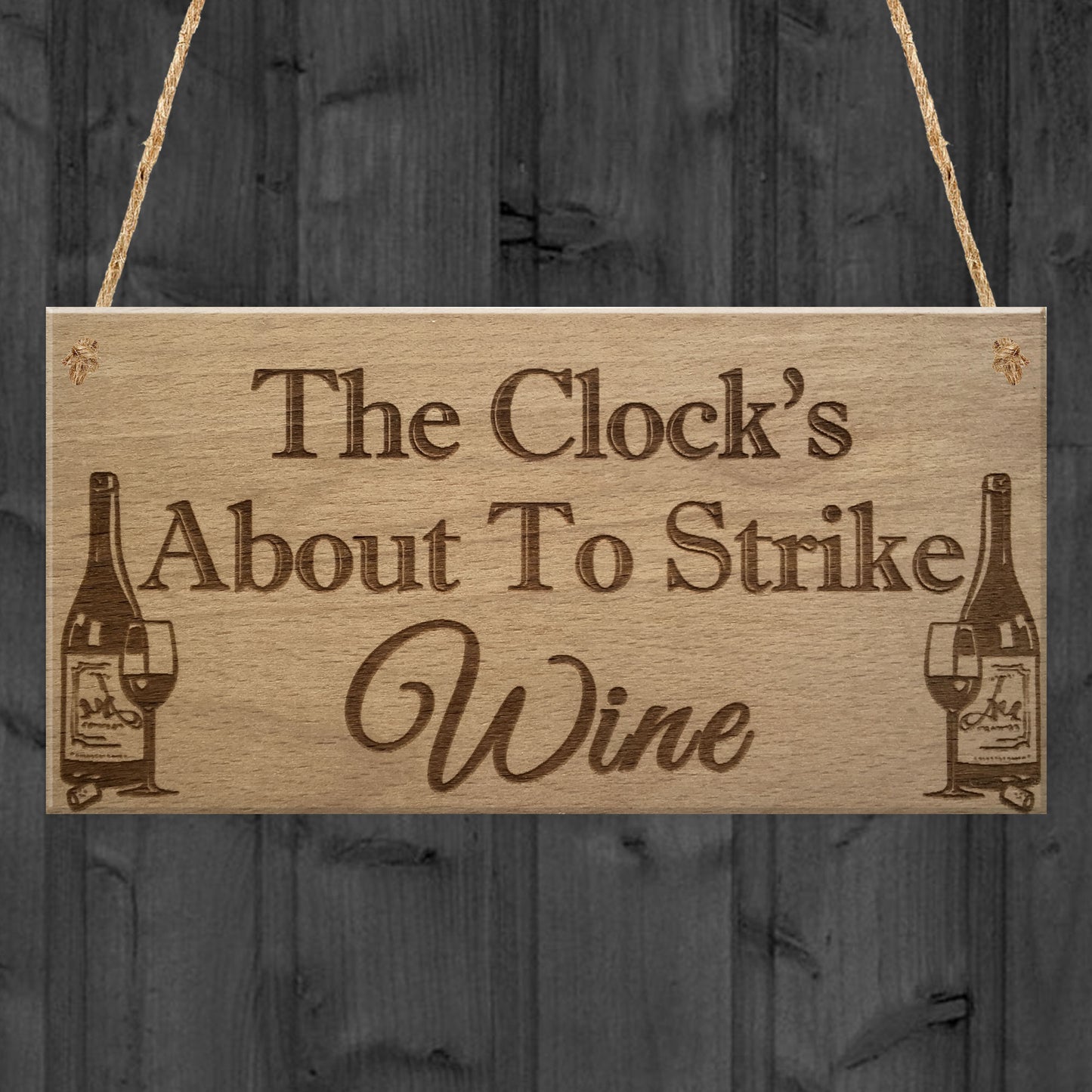 Strike Wine Alcohol Friendship Bes Friend Gift Hanging Plaque