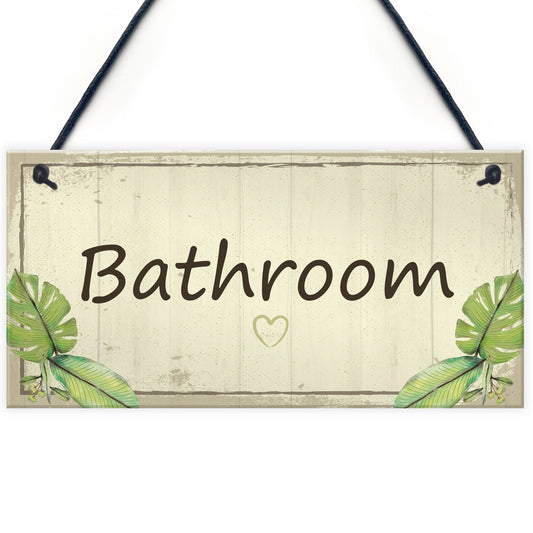 Bathroom Sign Men And Women Bathroom Loo Toilet Door Sign