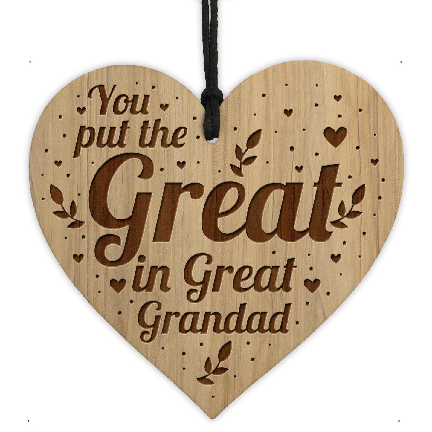Great In Great Grandad Gift Engraved Heart Great Grandad Gifts