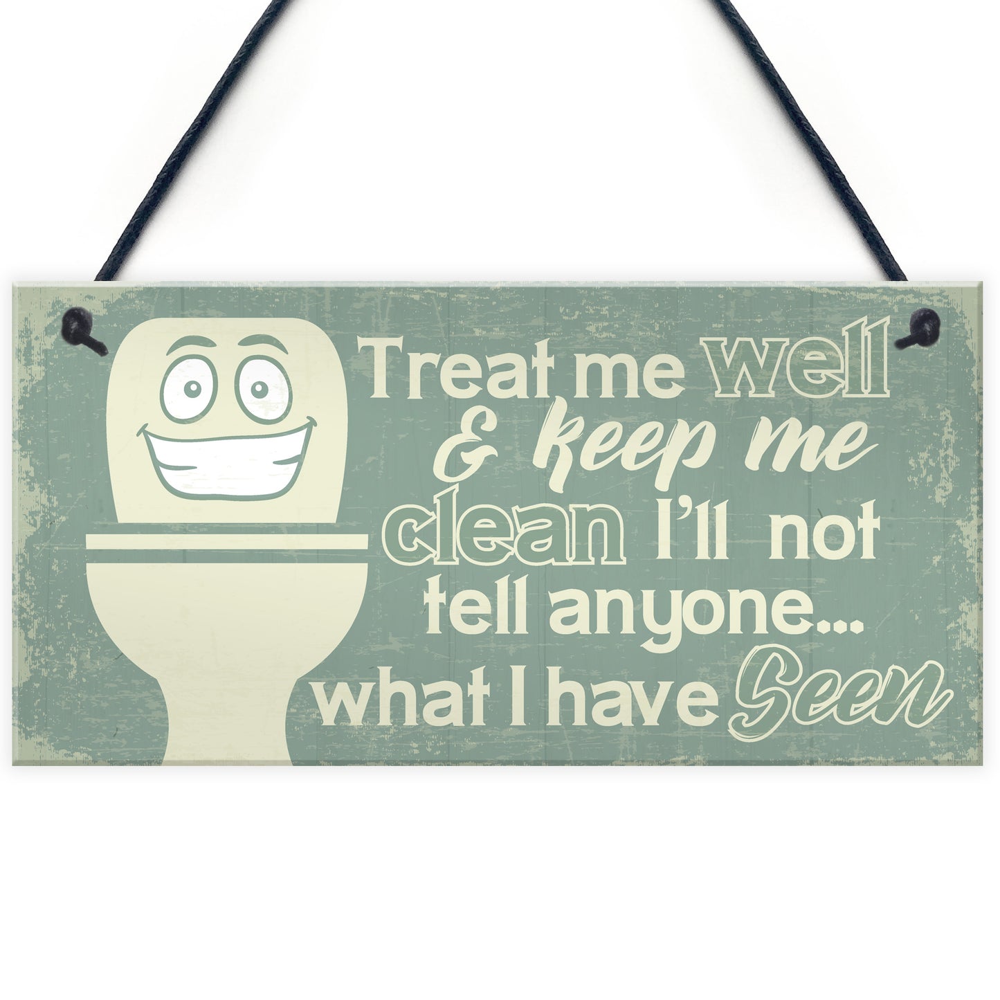 Funny BATHROOM Signs Shabby Chic Door Plaque Sign for Toilet