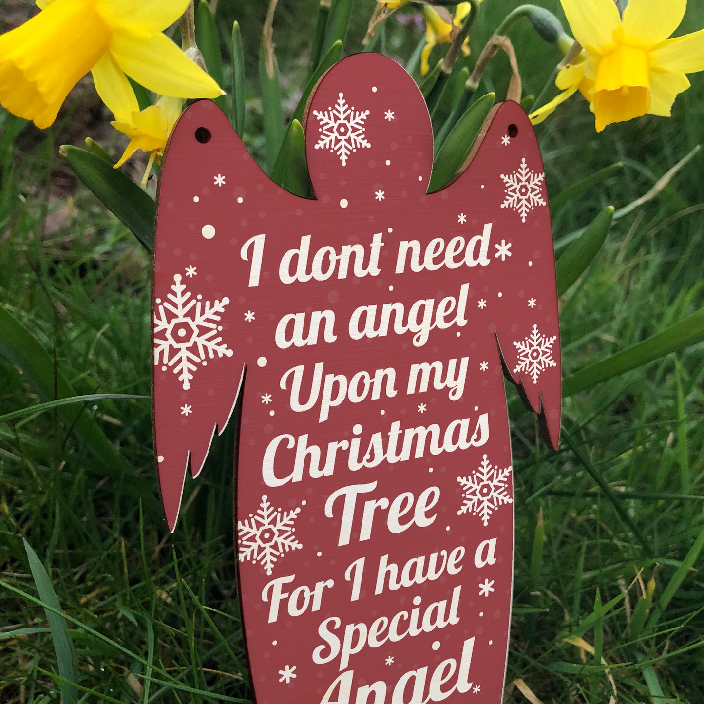 Wood Angel Memorial In Memory Plaque Rememberance Tribute