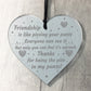Best Friend Gifts Funny Acrylic Heart Friendship Gift Keepsake