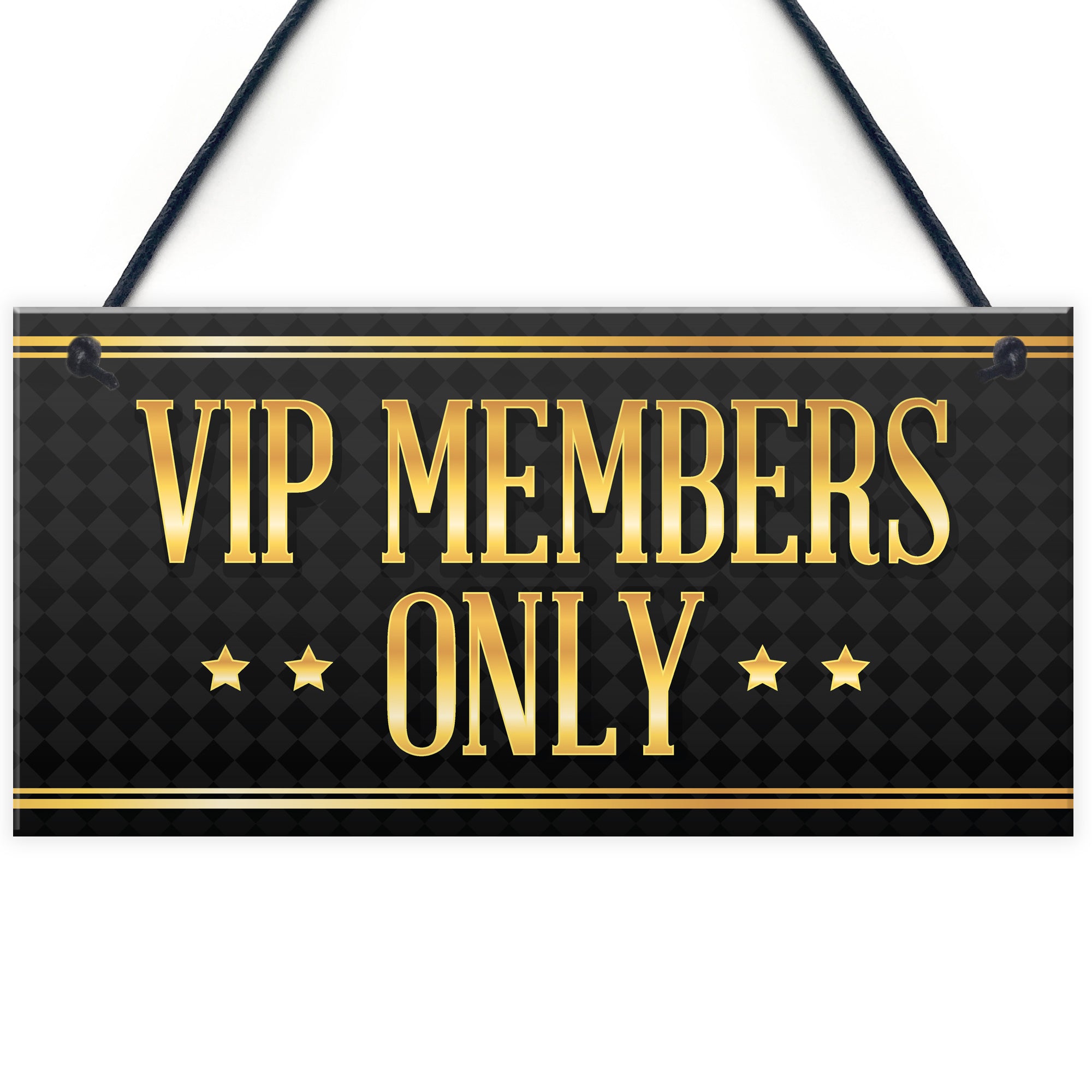 VIP MEMBERS Home Bar Sign Beer Garden Pub Man Cave Dad Gift – Red Ocean ...
