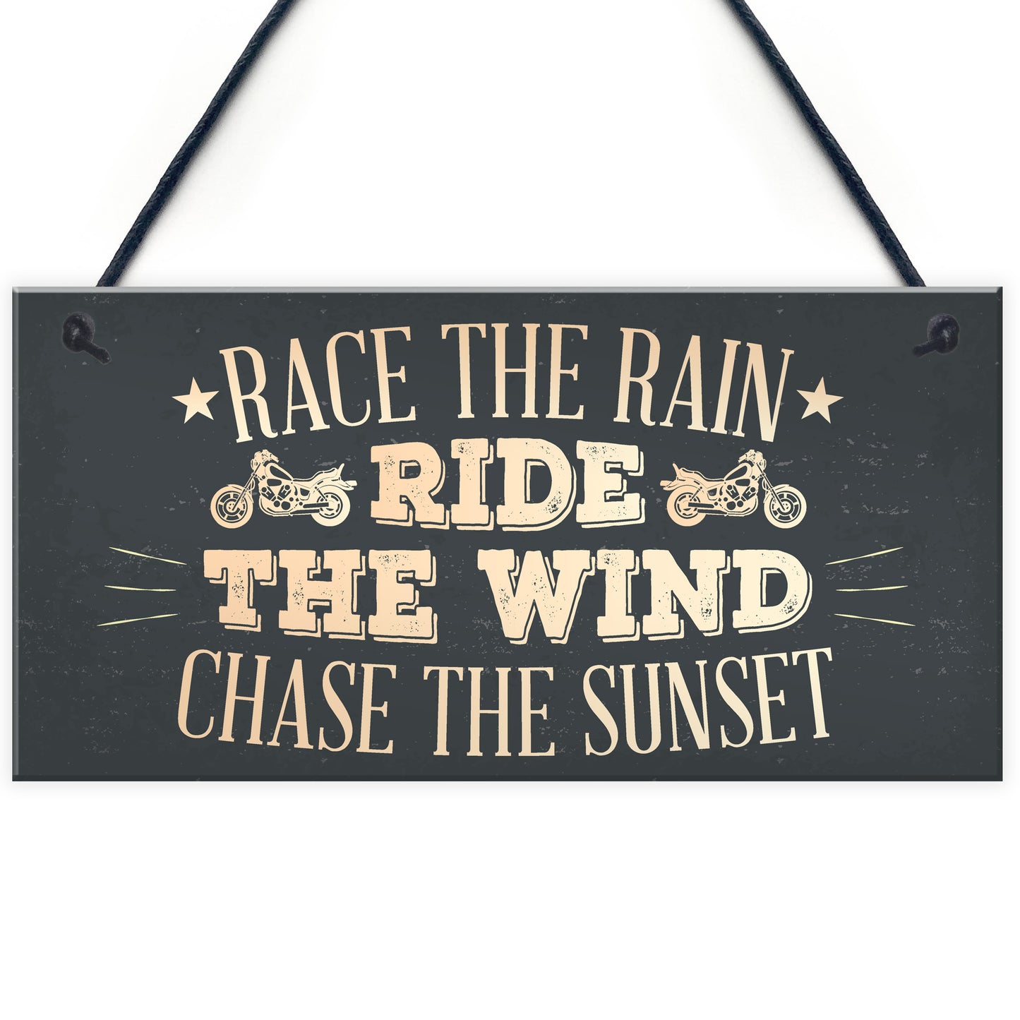 Ride Motorcycle Enthusiast Motorbike Man Cave Sign Vintage Dad