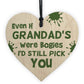 Funny Grandad Gifts Novelty Wooden Heart Birthday Grandad Gift