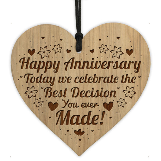 Anniversary Gift For Him Her Best Decision You Ever Made Funny