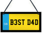 Best Dad Gift Number Plate Sign Dad Gift For Birthday Christmas