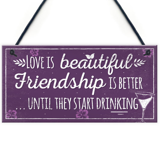 Best Friend Plaque Friendship Sign Thank You Birthday Gift