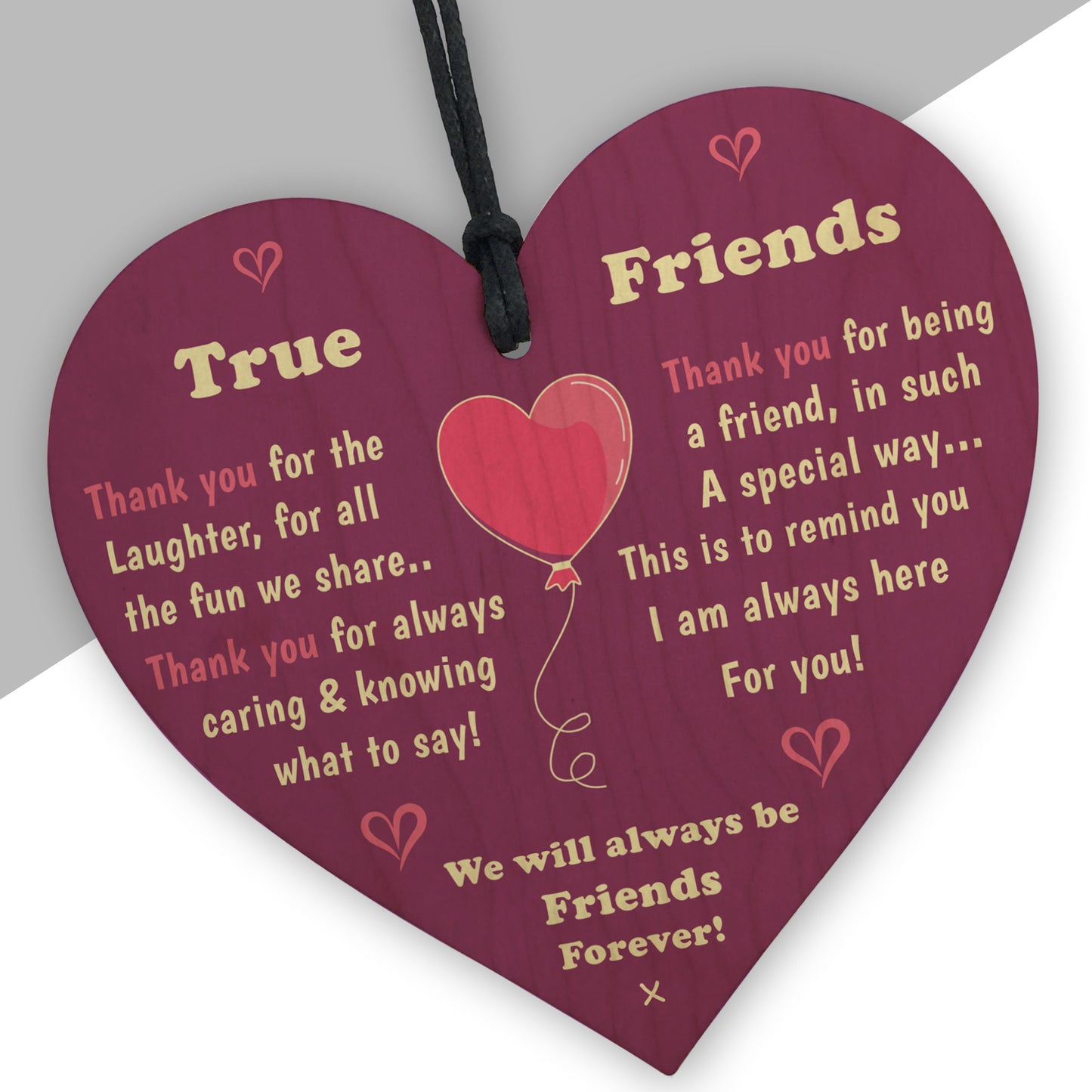 Best Friends Wood Heart, Friends Forever Sign, Friendship Gift