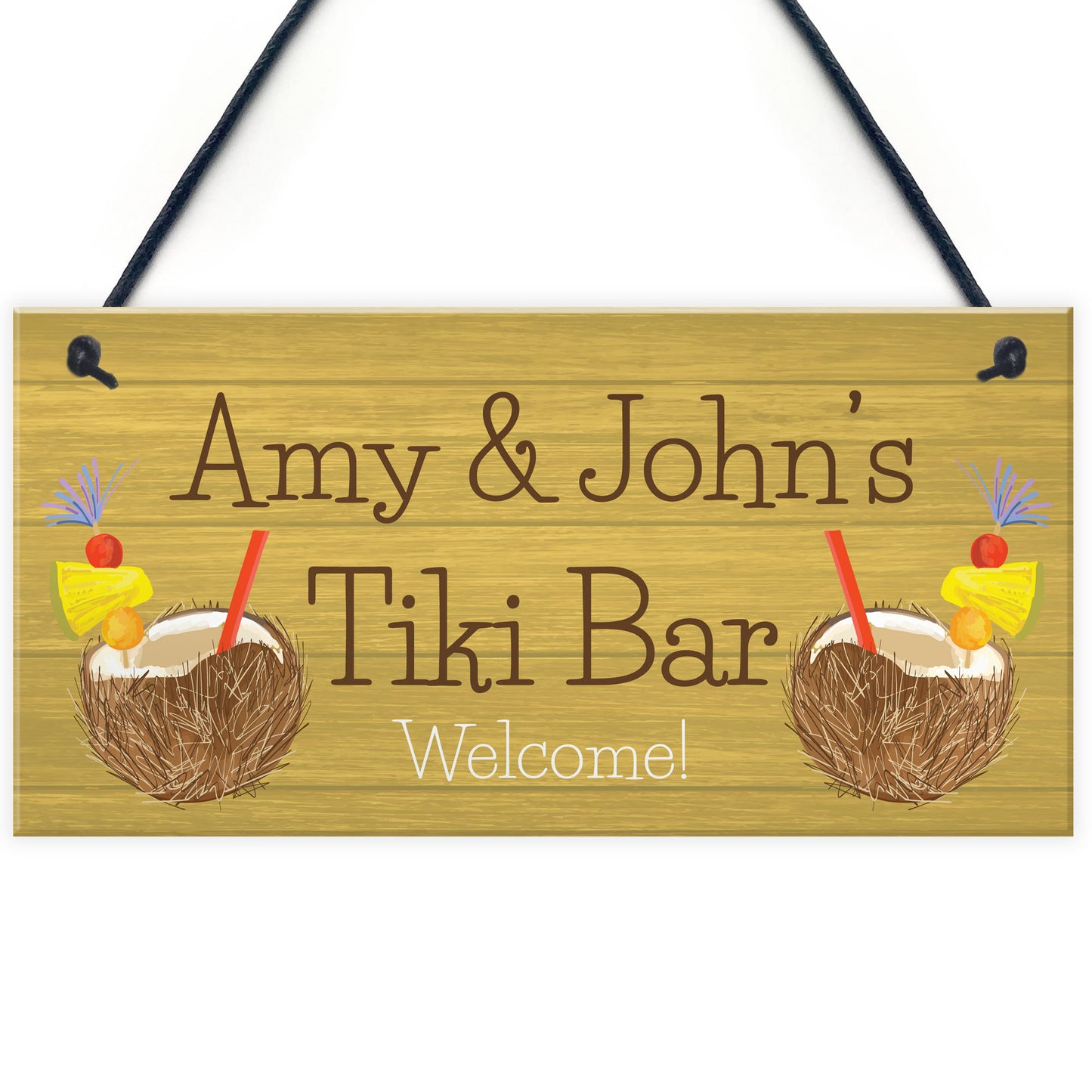 Personalised Tiki Bar Garden Sign Home Decor Signs For Garden