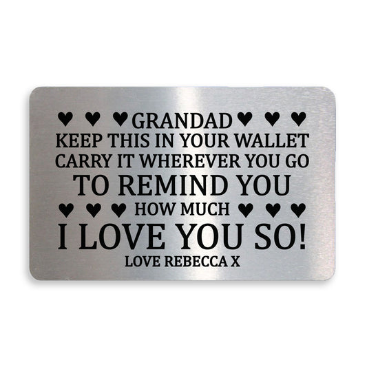 Novelty Gift For Grandad Birthday Christmas Personalised