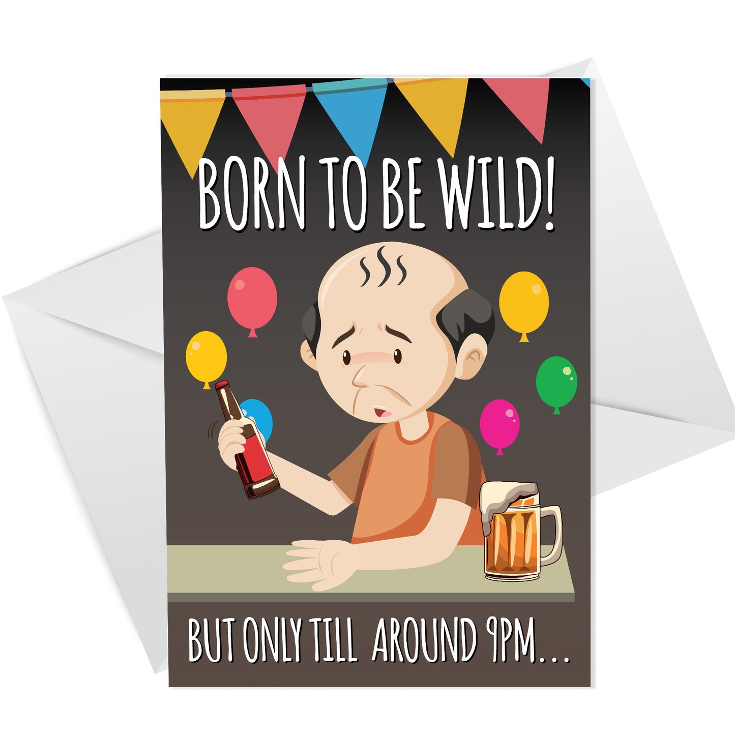 FUNNY Card For Him Her 40th 50th 60th Birthday Card For Men