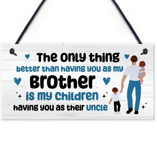 Uncle Christmas Birthday Gifts From Niece Nephew Hanging Plaque