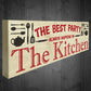 Best Party Always Happens In The Kitchen Freestanding Plaque