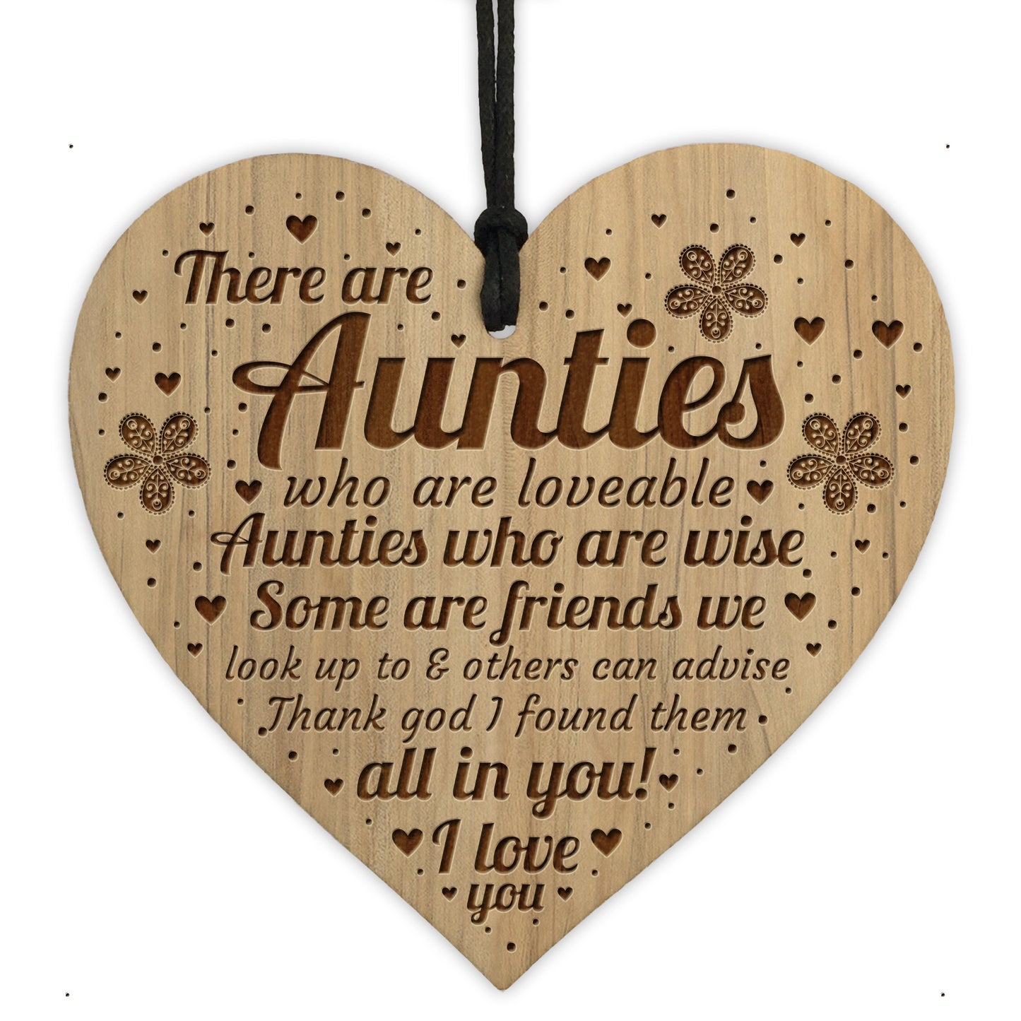 Auntie Plaque Engraved Heart Auntie Birthday Christmas Gifts