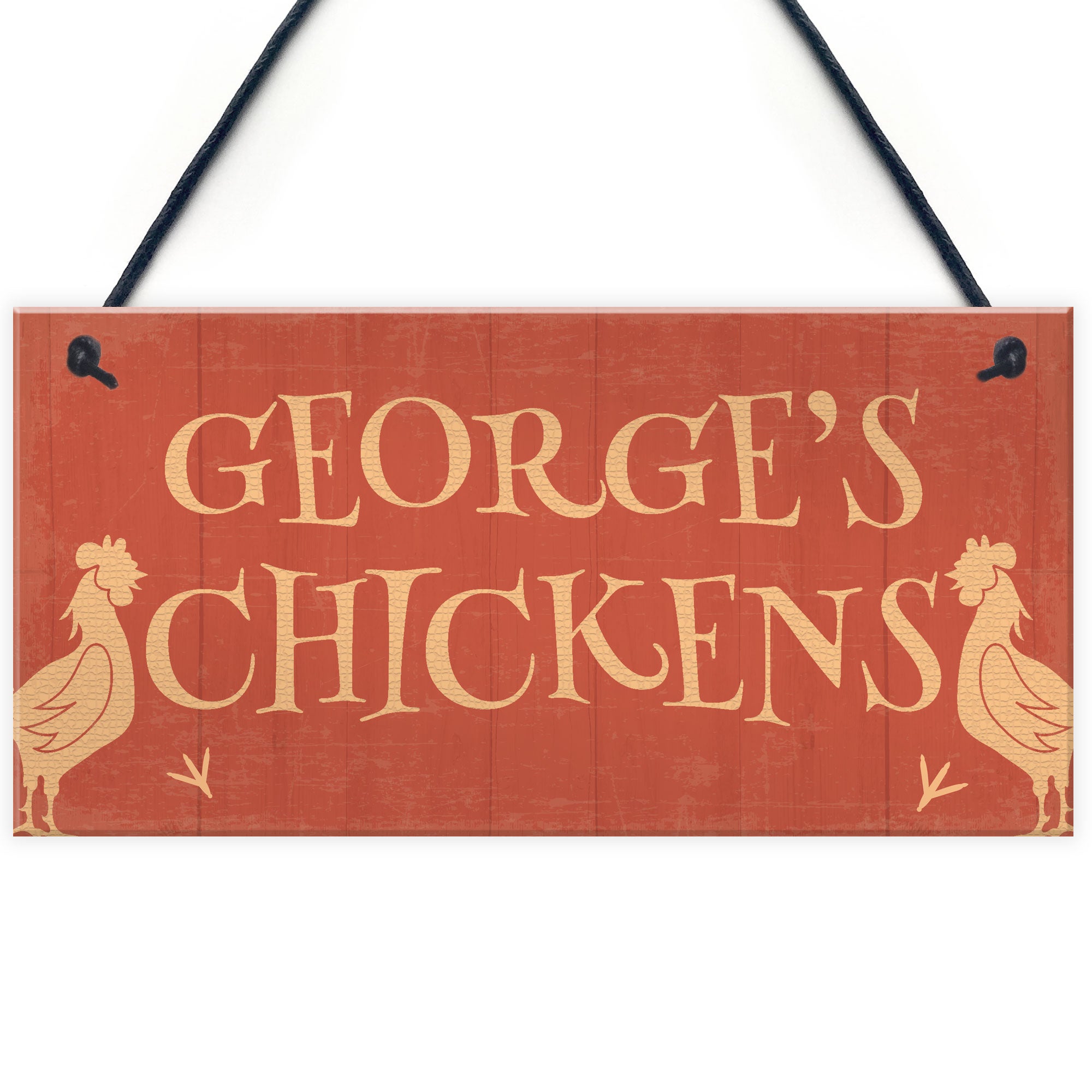 Chicken Signs For Coop Chicken Signs For Garden Quirky Signs – Red ...