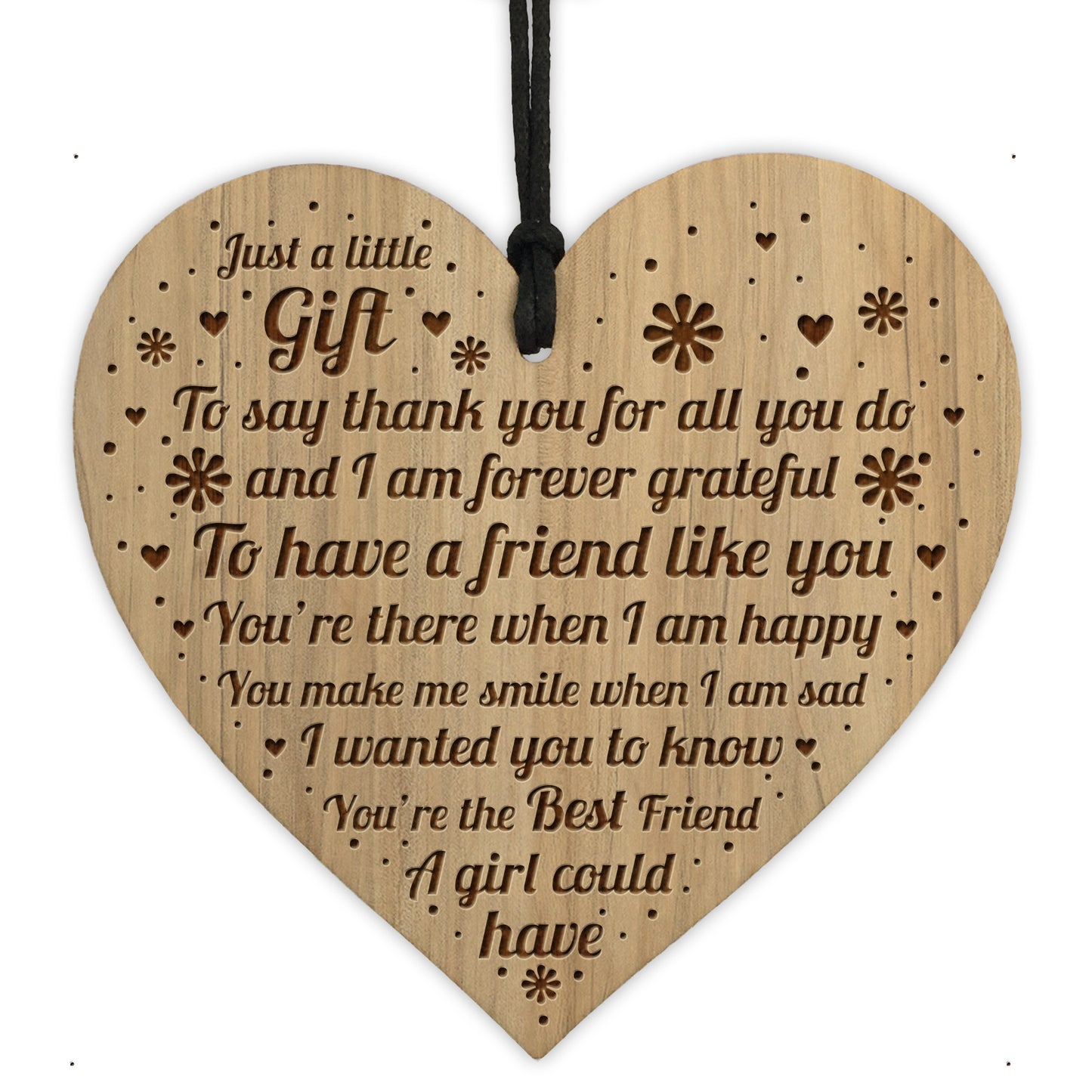 Best Friend Gifts Engraved Heart Birthday Christmas Gift