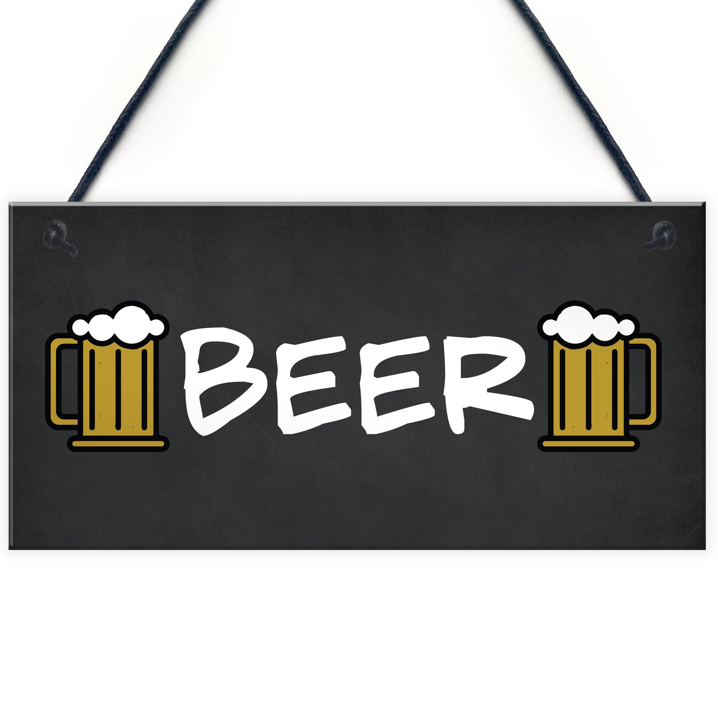 Beer Sign Hanging Home Bar Man Cave Pub Garage Sign Beer Gift