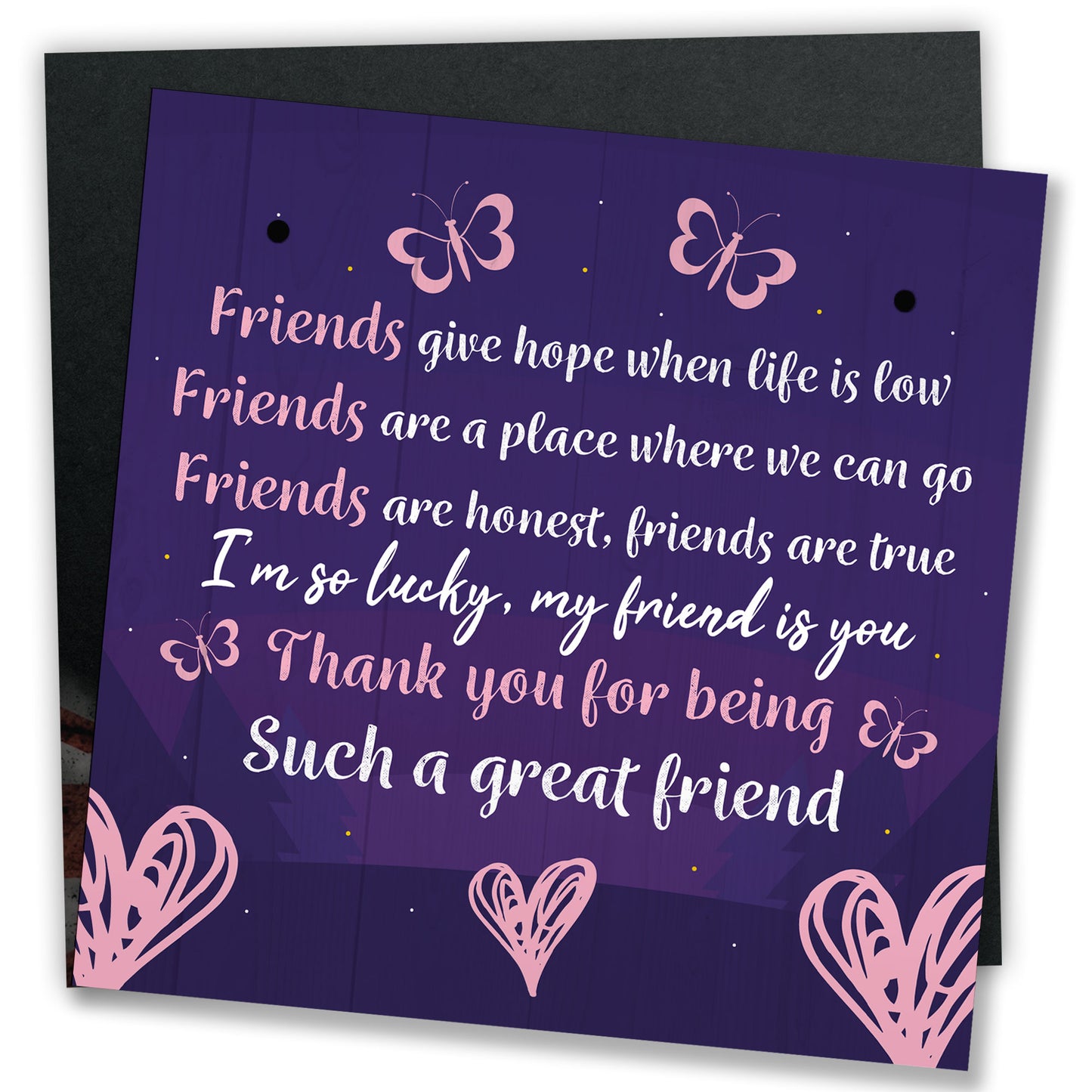 Friendship Keepsake Plaque Best Friend Gifts Thank You Birthday