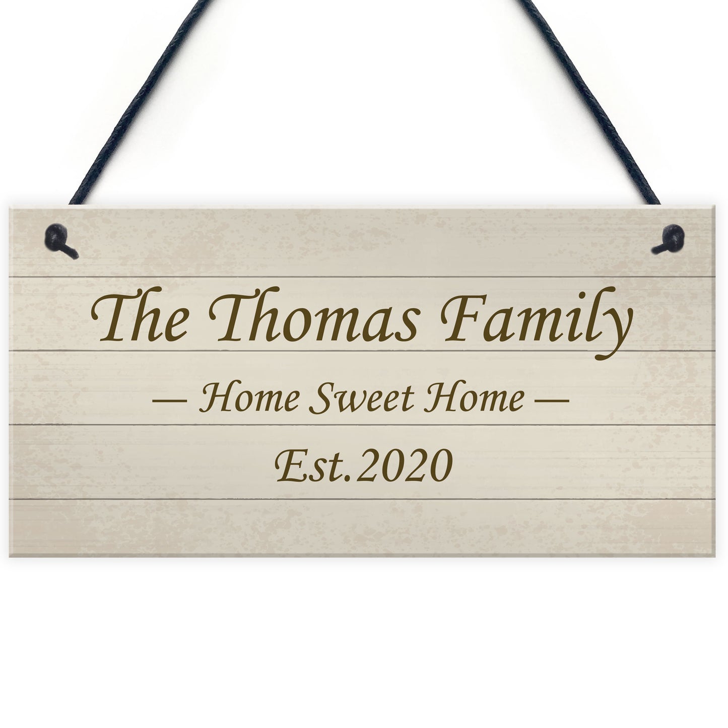 Shabby Chic Decor PERSONALISED Family Gift New Home Plaque