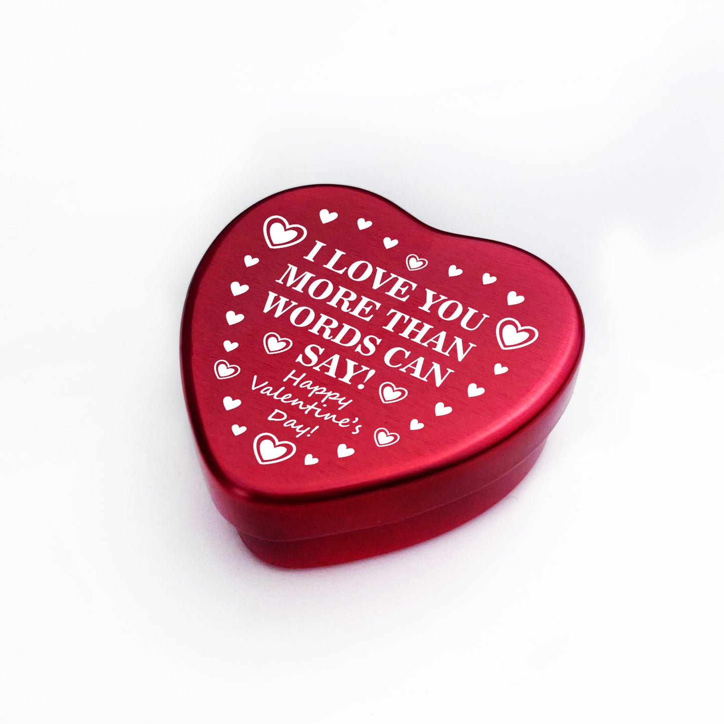 Valentines Gift For Him Her I LOVE YOU Metal Tin Mum Dad Mummy