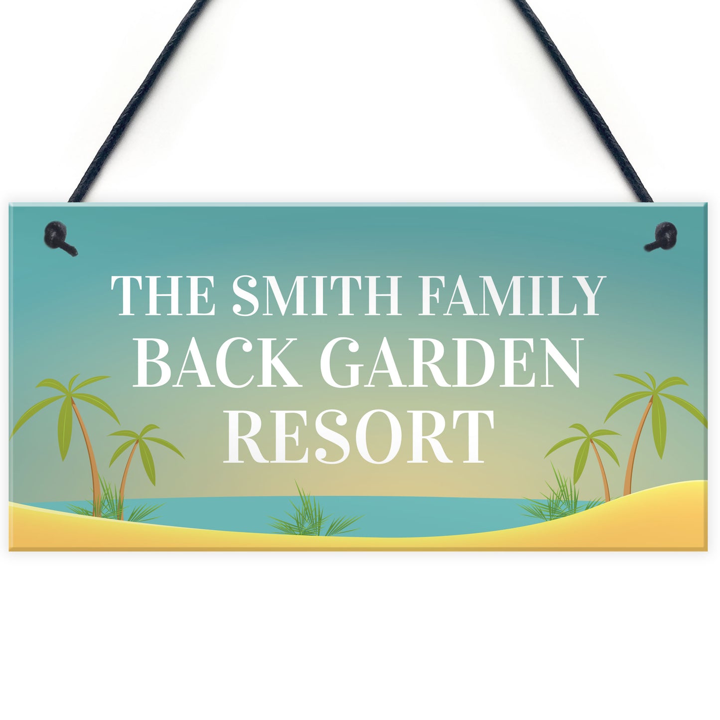 Back Garden Sign Funny Personalised Garden Sign For Outdoor