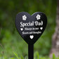 Graveside Memorial Stake For Dad Memorial Decorations For Dad