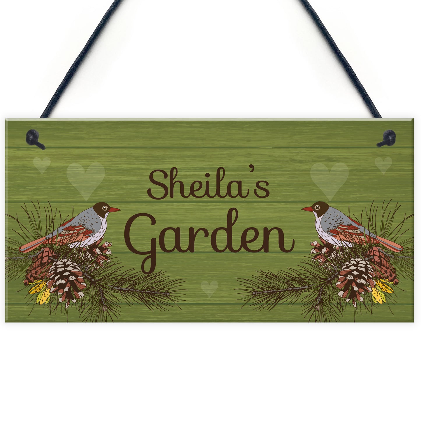 Personalised Garden Shed Summerhouse Bird Sign New Home Gift