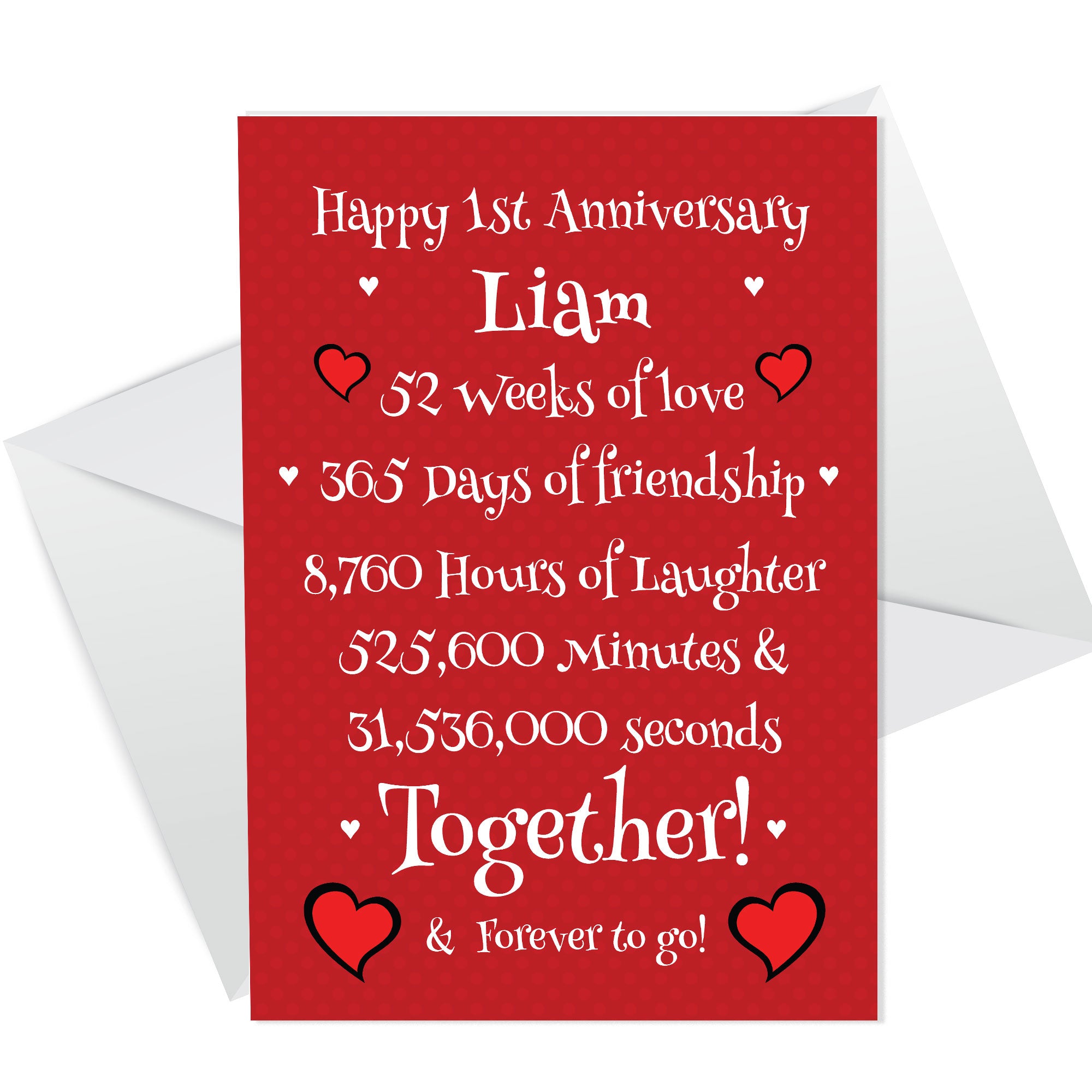 1 year anniversary card shop for boyfriend