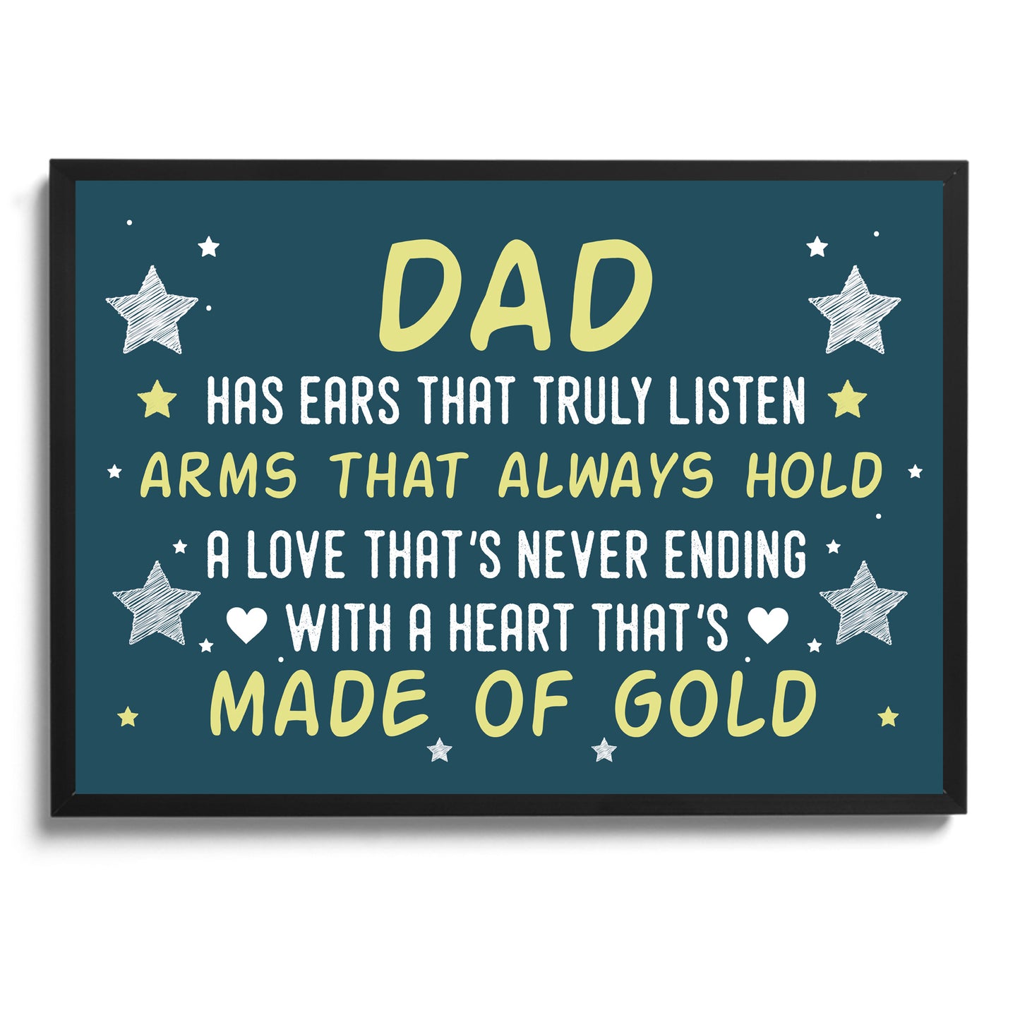 Dad Gifts For Him Framed Print Dad Birthday Gifts Dad Christmas
