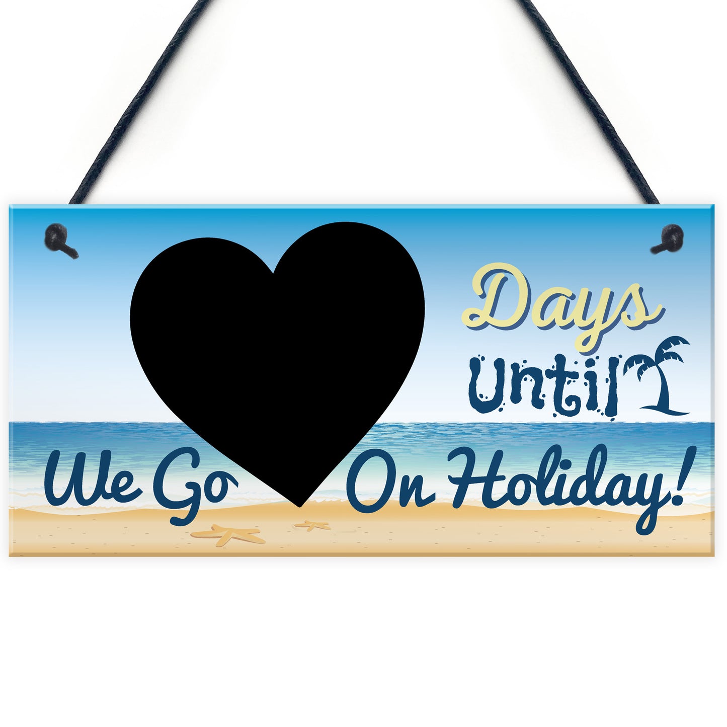 Chalkboard Countdown Days Until Holiday Plaque Sign Family Sign