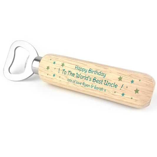 Bottle Opener Personalised Uncle Gift Novelty Birthday Gifts