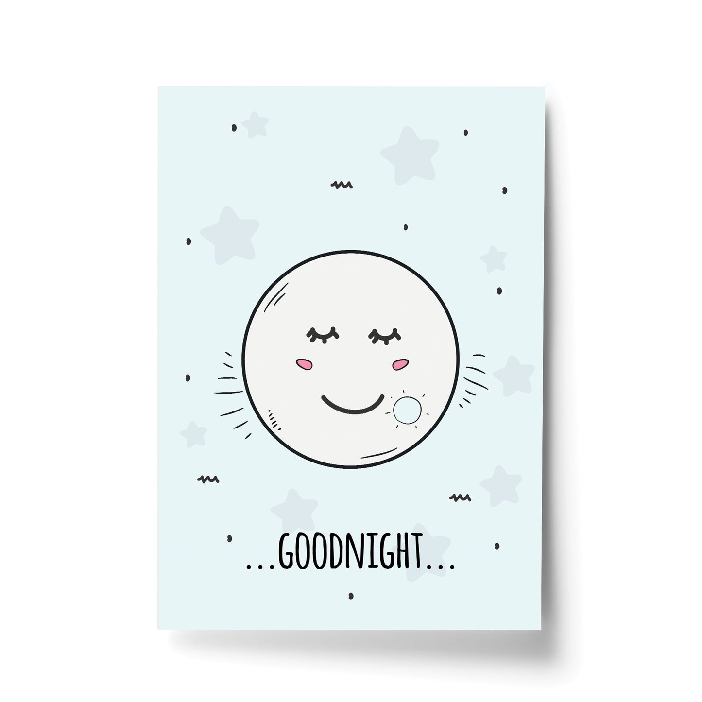 Cute Blue Nursery Print For Boys Bedroom Baby Nursery Print