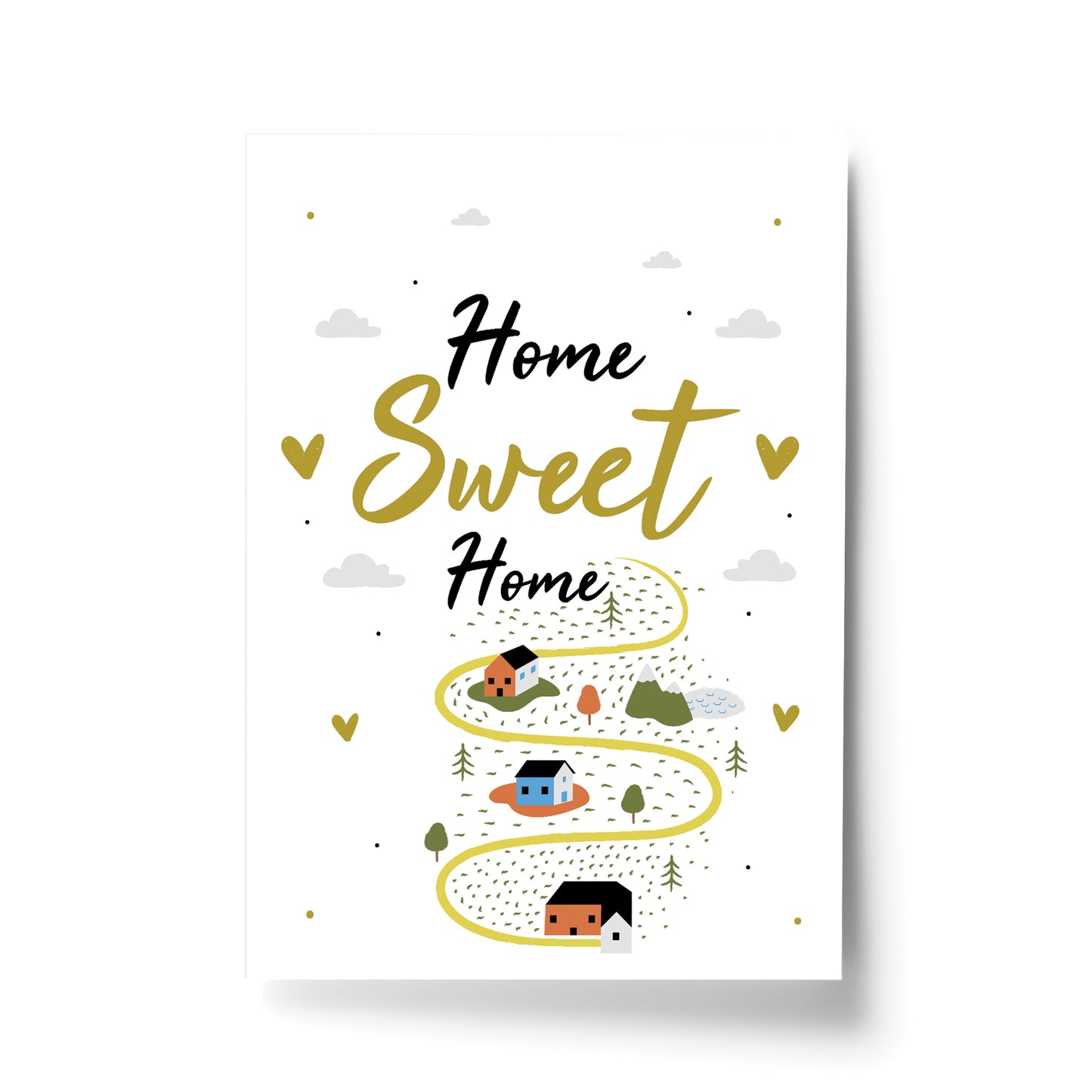 Home Sweet Home Print House Warming Gift Moving House New Home