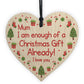 Funny Mum Christmas Gift From Daughter Son Novelty Wood Heart