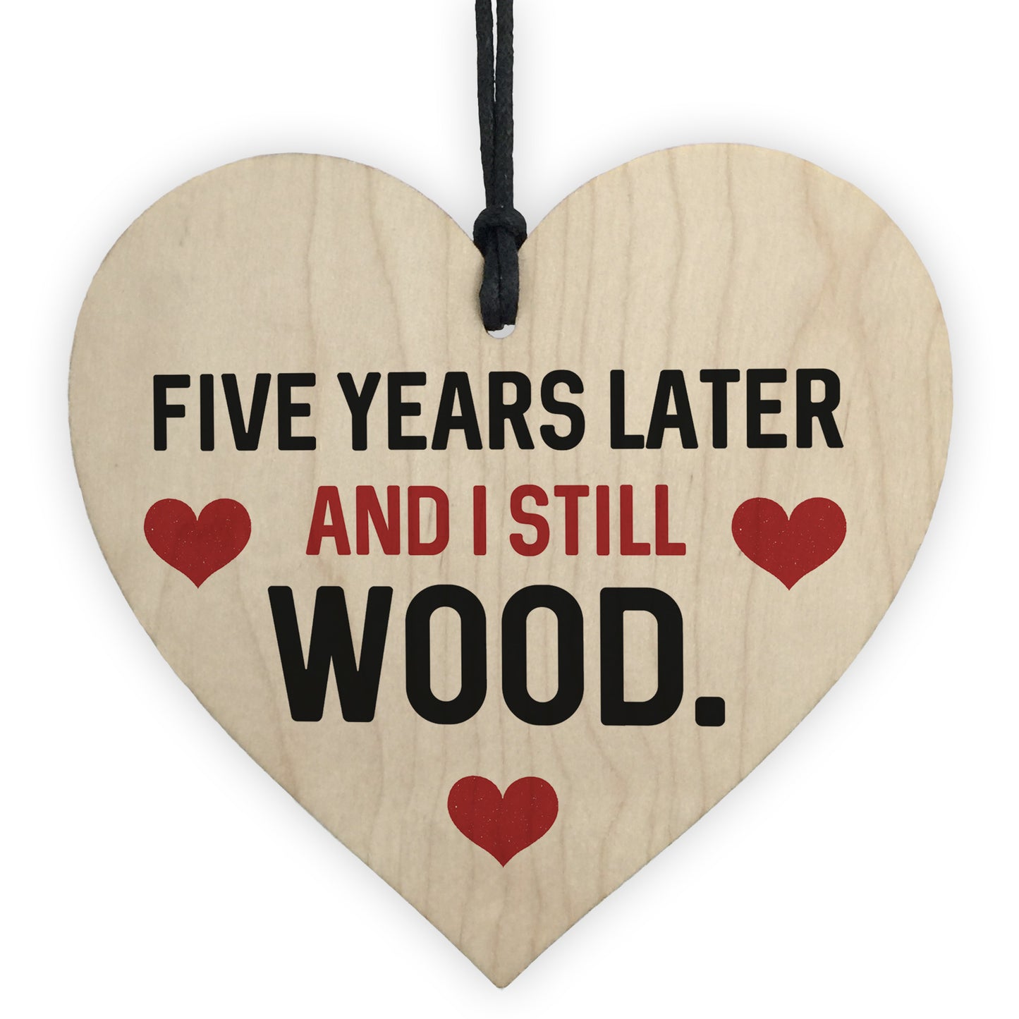 Funny 5th Anniversary Gift For Wife Husband Heart Gift For Him