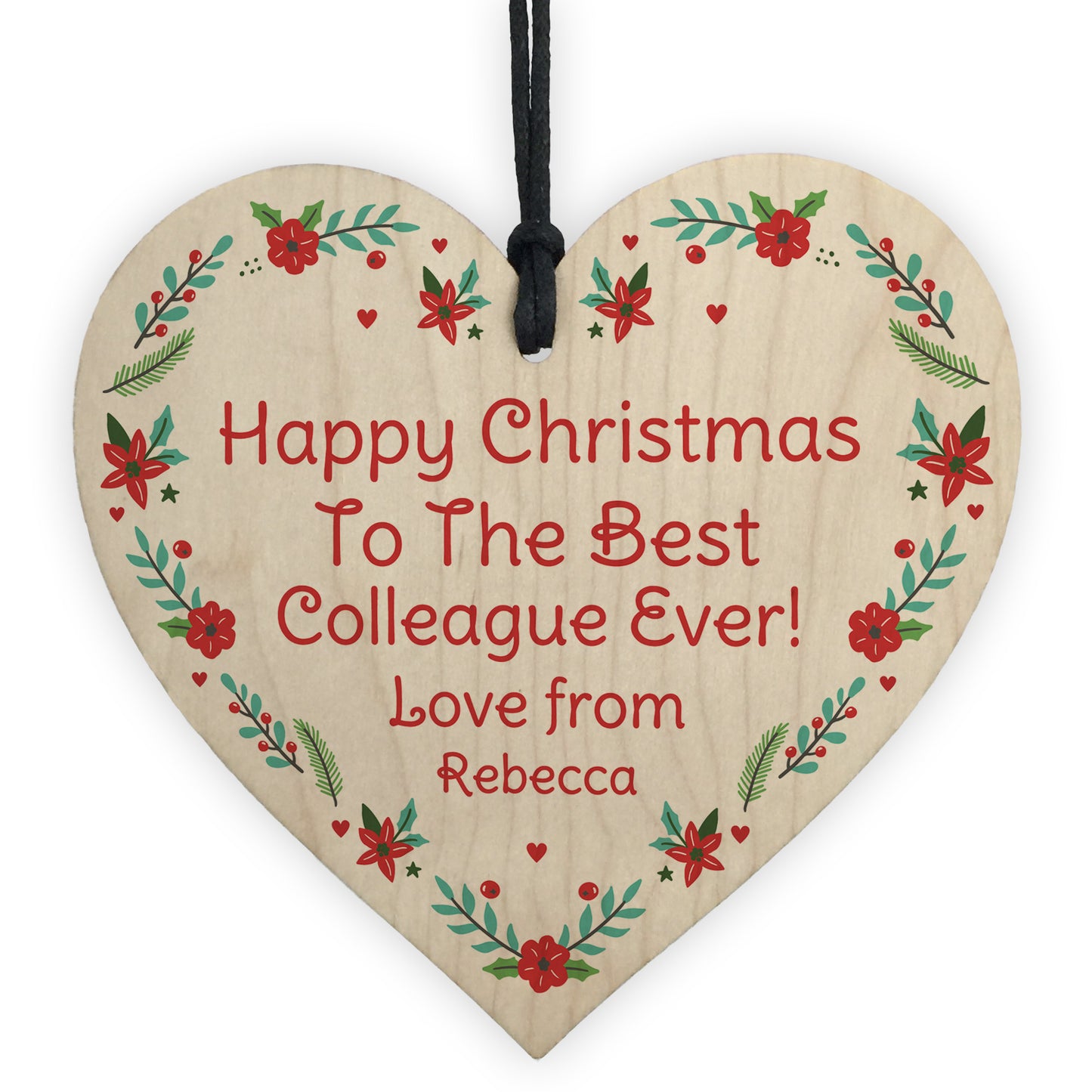 Best Colleague Ever PERSONALISED Christmas Gift Tree Decoration