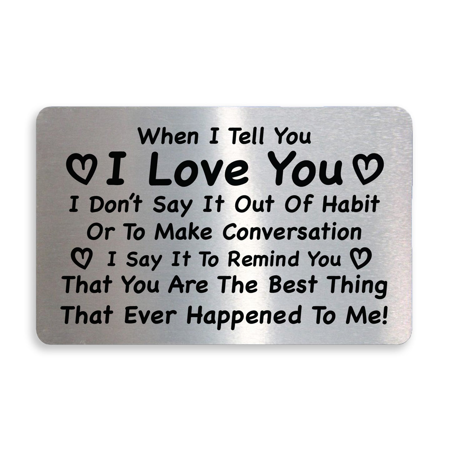 I LOVE YOU Gift For Anniversary Valentines Boyfriend Girlfriend