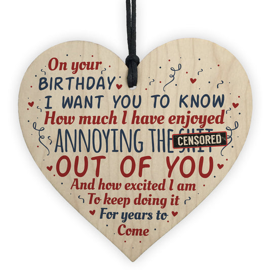 Funny Birthday Gift For Mum Dad Brother Sister Funny Card