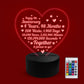 4th Wedding Anniversary Gifts for Her Him NEON LED Lamp