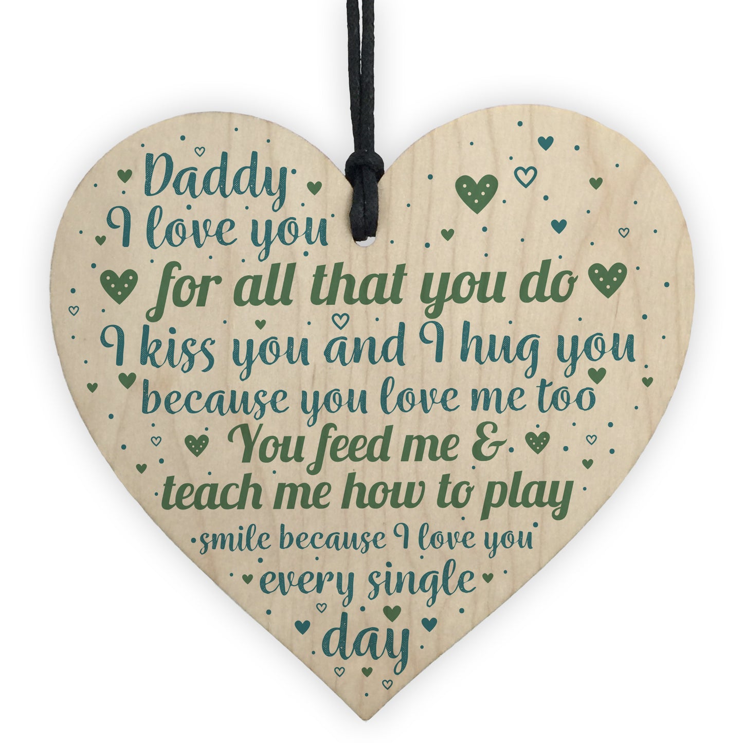 Dad Daddy To Be Gifts Heart Birthday Christmas Gift For Him