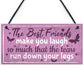 Best Friend Birthday Gift THANK YOU Hanging Plaque Friendship