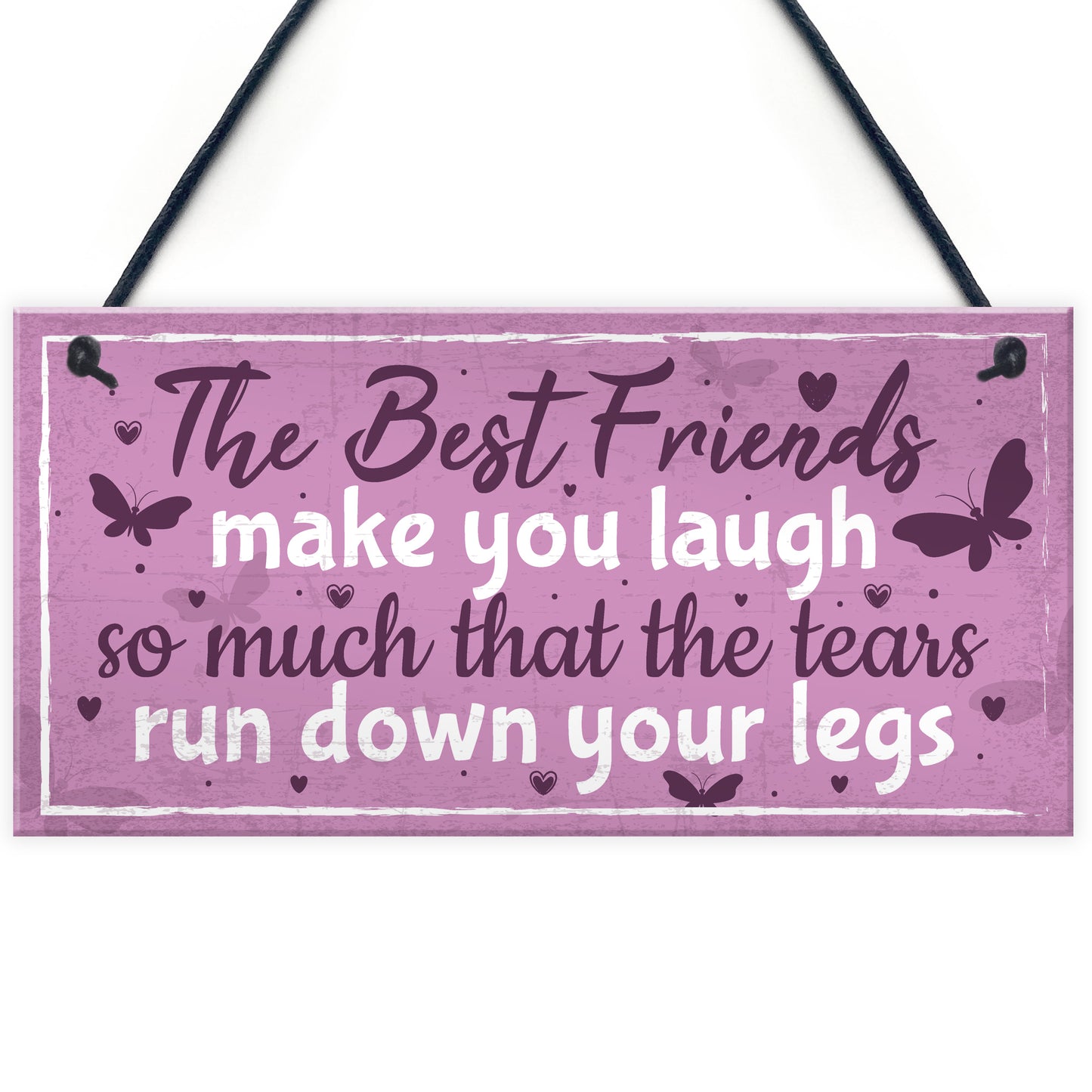 Best Friend Birthday Gift THANK YOU Hanging Plaque Friendship