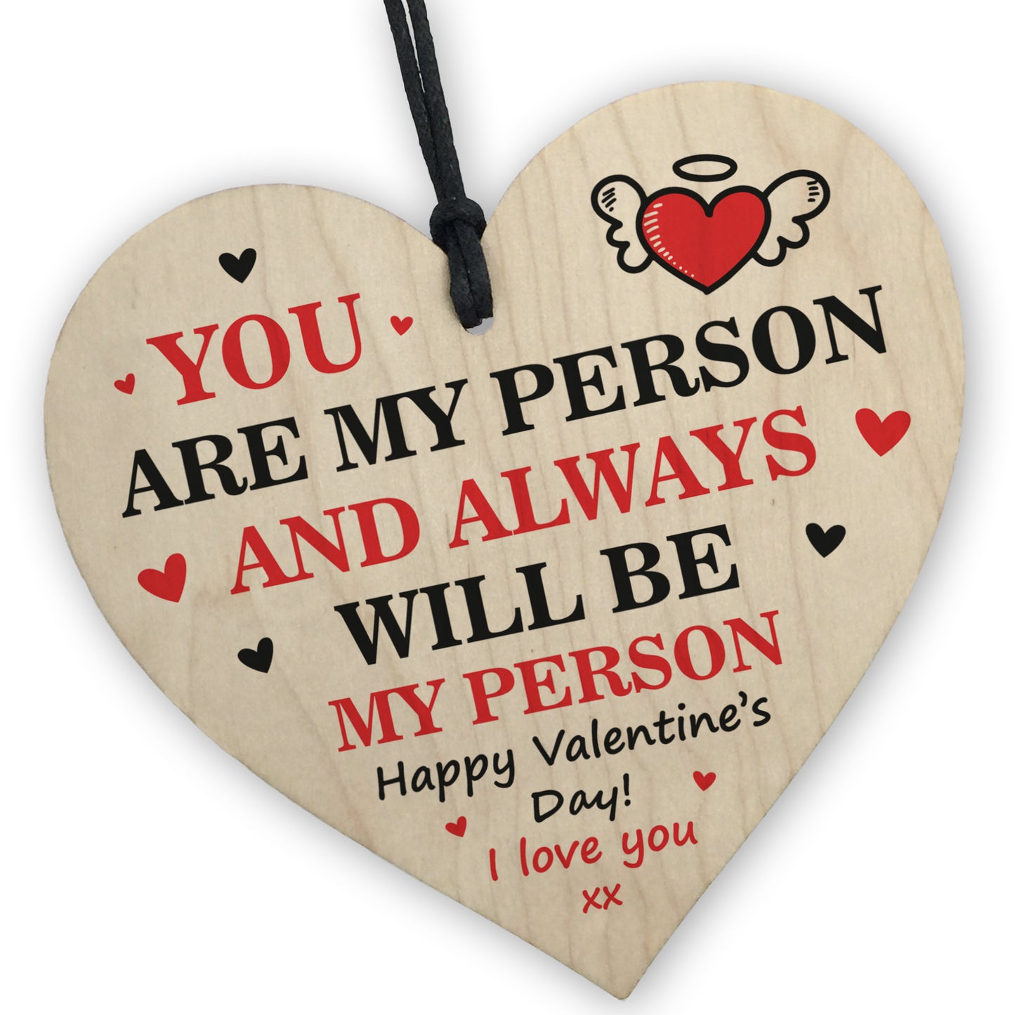 Valentines Wooden Heart Gift For Him Her Valentines Day Gift