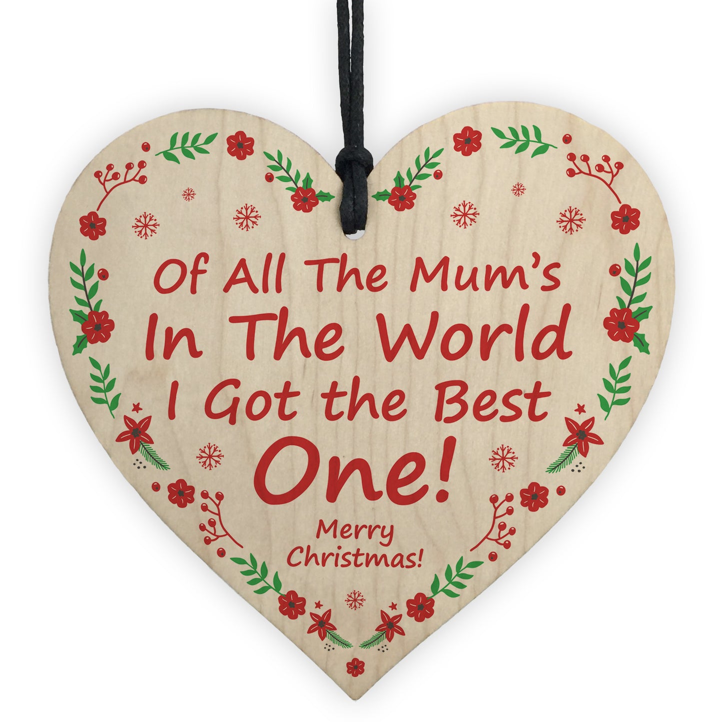 Best Mum Novelty Christmas Gift Hanging Tree Decoration Gift