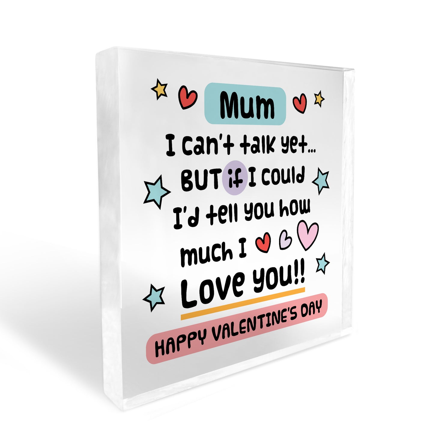 Happy Valentines Gift For Mum From New Baby Daughter Son