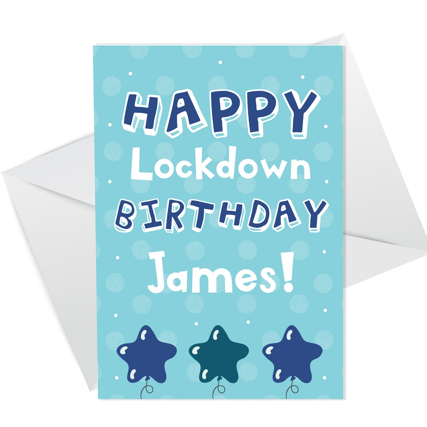 Personalised Happy Lockdown Birthday Card For Him Dad Uncle