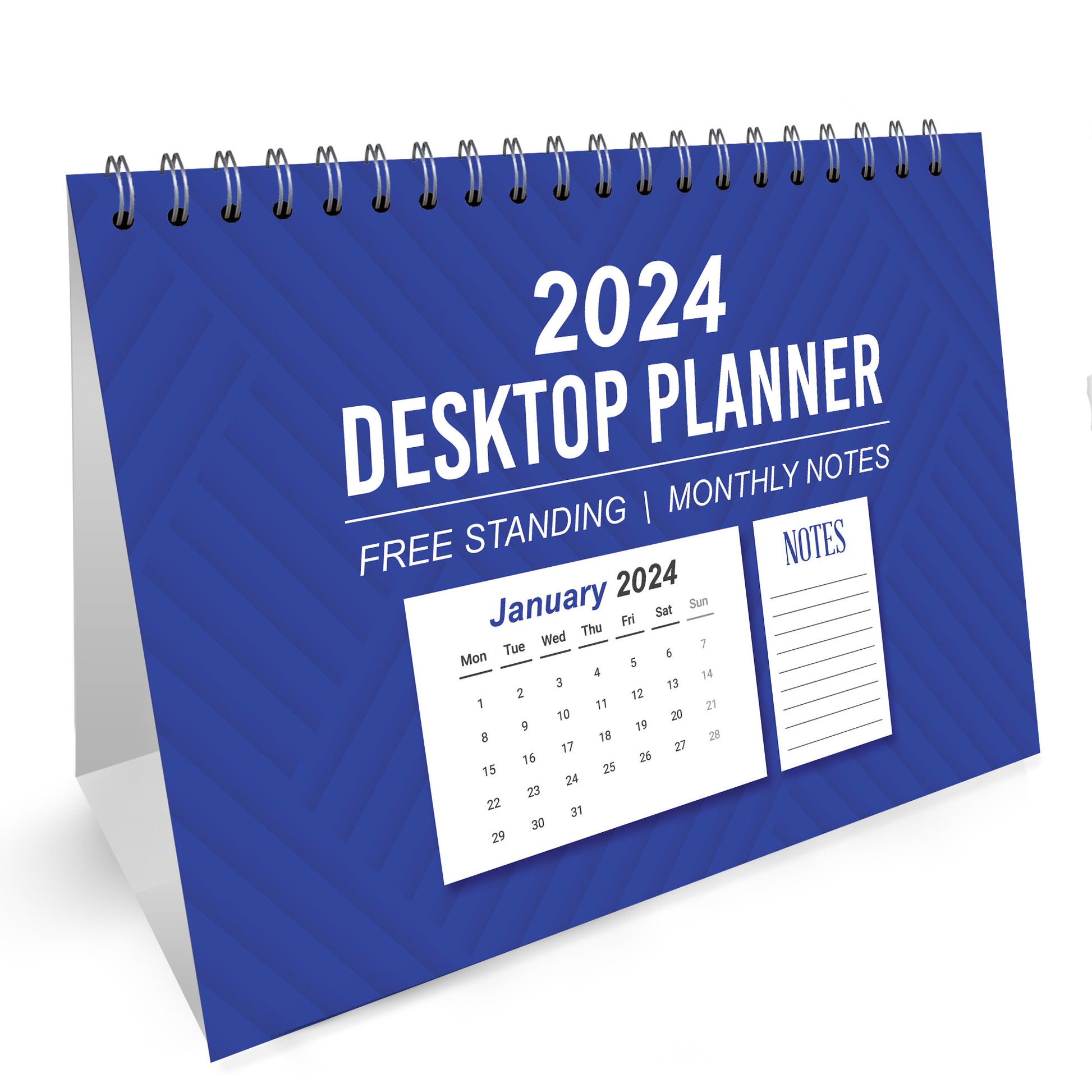 Month To View 2024 Calendar Spiral Bound Planner for Home Office – Red  Ocean Gifts