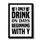 Funny Bar Signs FRAMED Print Bar Signs For Home Bar Man Cave